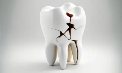 tooth cracking